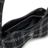 double-d shoulder Sac à bandoulière Double-D avec motif pied-de-poule
