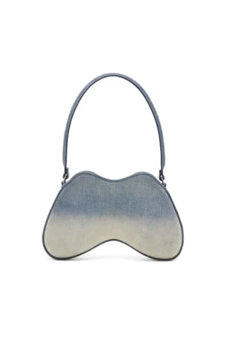 double-d shoulder Sac à bandoulière Double-D en denim solarisé