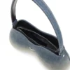 double-d shoulder Sac à bandoulière Double-D en denim solarisé