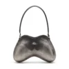double-d shoulder Sac à bandoulière Double-D-Rigid en PU brossé