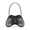 double-d shoulder Sac à bandoulière Double-D-Rigid en PU brossé