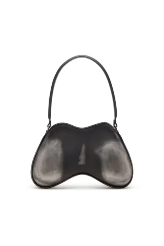 double-d shoulder Sac à bandoulière Double-D-Rigid en PU brossé