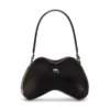 double-d shoulder Sac à bandoulière rigide Double-D en PU brillant dégradé