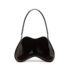 double-d shoulder Sac à bandoulière rigide Double-D en PU brillant dégradé