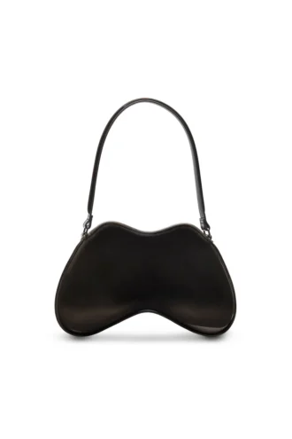 double-d shoulder Sac à bandoulière rigide Double-D en PU brillant dégradé