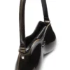 double-d shoulder Sac à bandoulière rigide Double-D en PU brillant dégradé