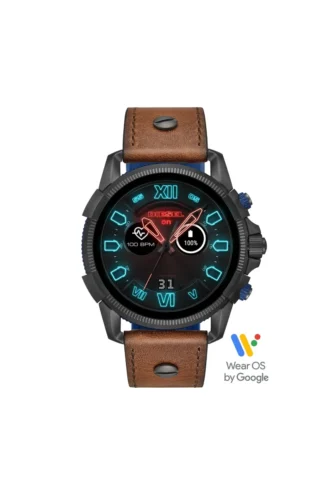 dt2009 Montre connectée Full Guard 2.5 en cuir marron