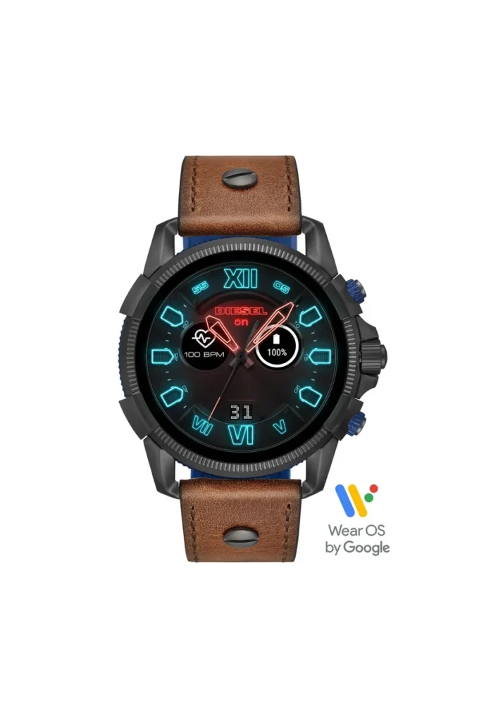 dt2009 Montre connectée Full Guard 2.5 en cuir marron