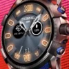 dt2009 Montre connectée Full Guard 2.5 en cuir marron