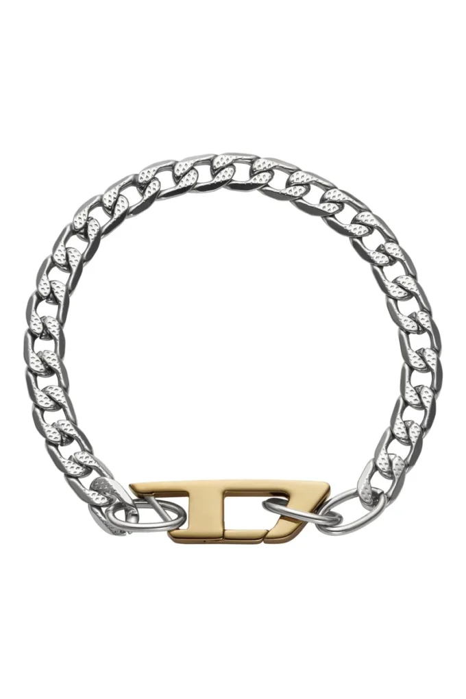 dx1338 Bracelet chaîne en acier inoxydable