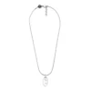dx1342 Collier pendentif en acier inoxydable