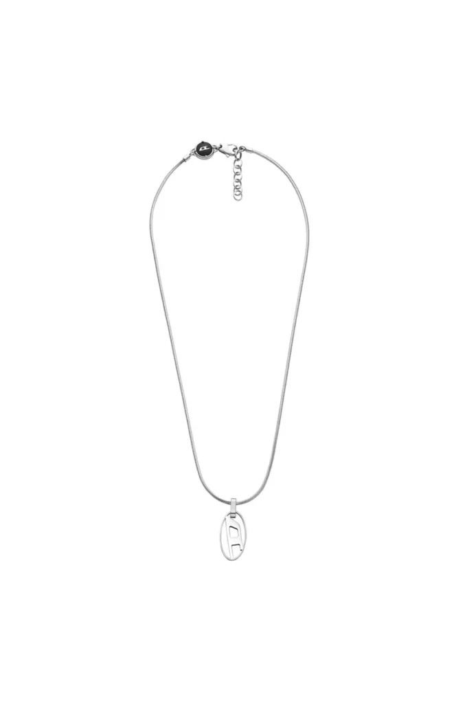 dx1342 Collier pendentif en acier inoxydable