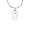 dx1342 Collier pendentif en acier inoxydable