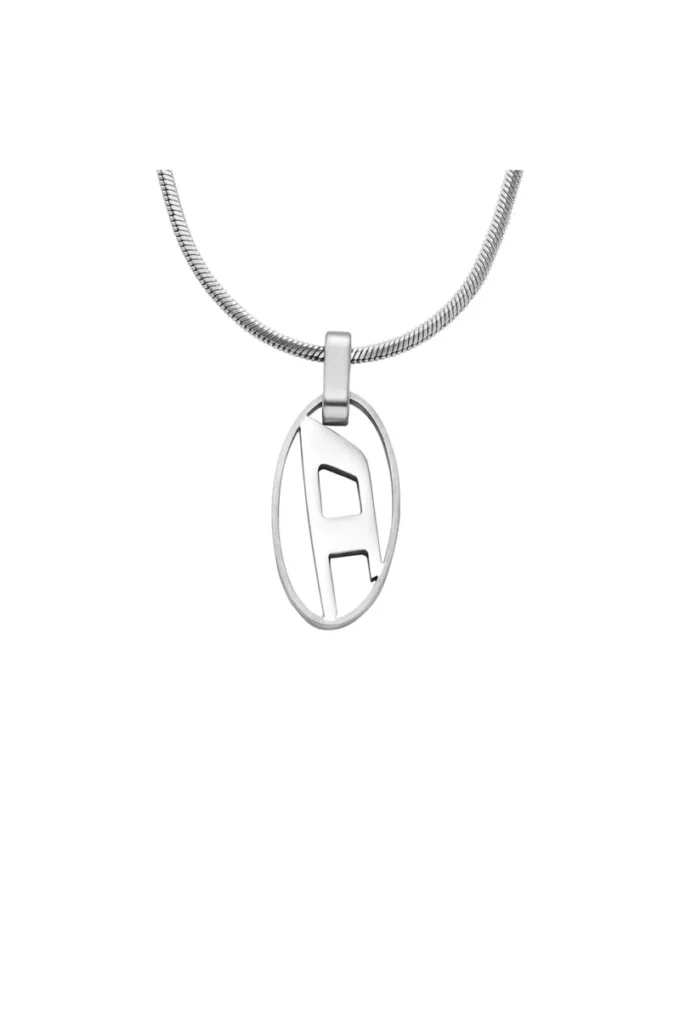 dx1342 Collier pendentif en acier inoxydable