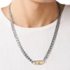 dx1343 Collier à chaîne en acier inoxydable