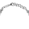 dx1445 Bracelet à chaîne en acier inoxydable et émail rouge