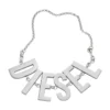 dx1478 Collier/bracelet à chaîne en acier inoxydable