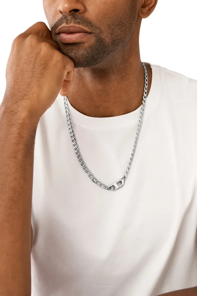 dx1497 Collier à chaîne en acier inoxydable