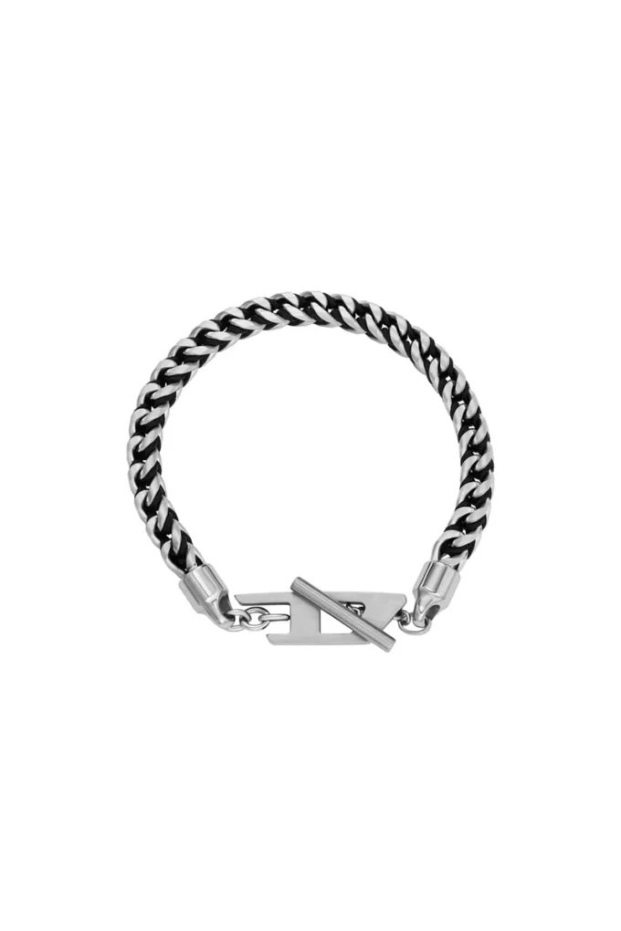 dx1540040 Bracelet à chaîne tissée en acier inoxydable