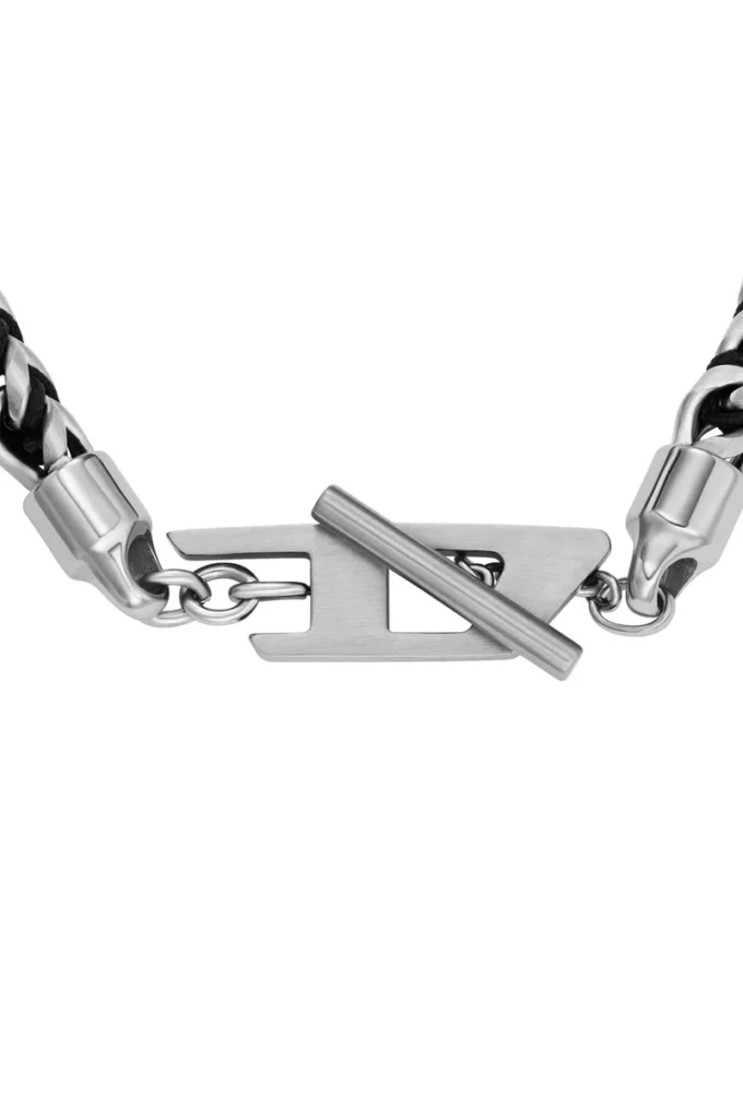 dx1540040 Bracelet à chaîne tissée en acier inoxydable