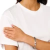 dx1540040 Bracelet à chaîne tissée en acier inoxydable