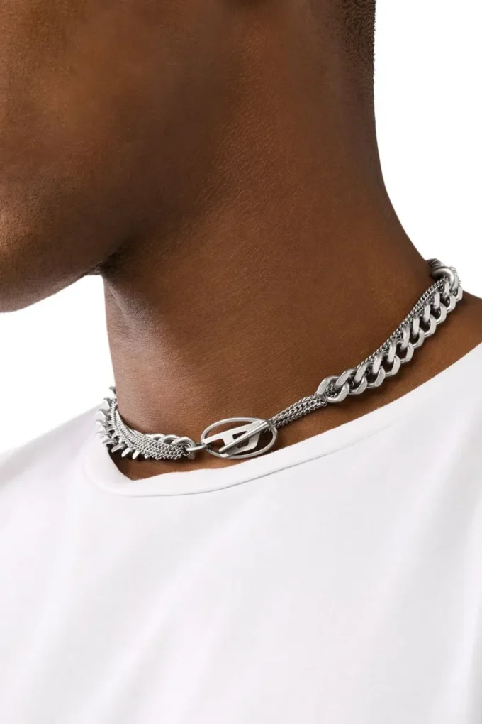 dx1549040 bijou Collier à chaîne en acier inoxydable