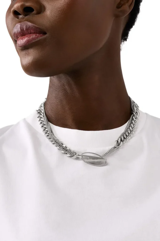 dx1549040 bijou Collier à chaîne en acier inoxydable