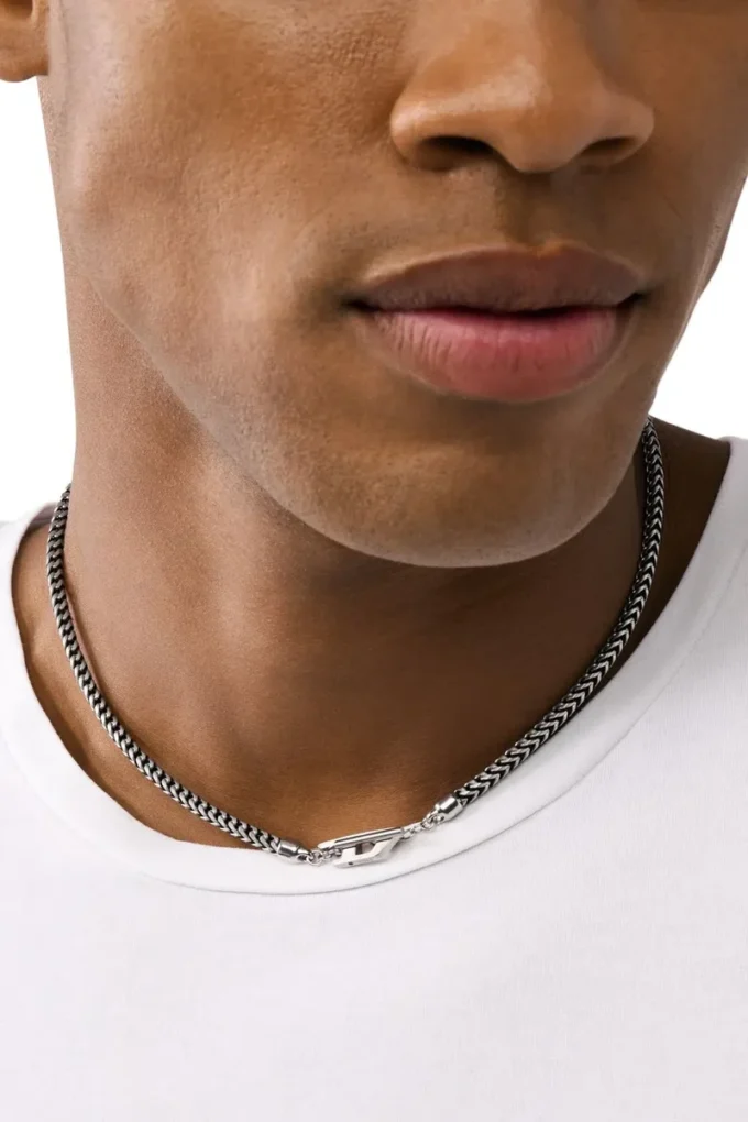 dx1552040 bijou Collier à chaîne en acier inoxydable