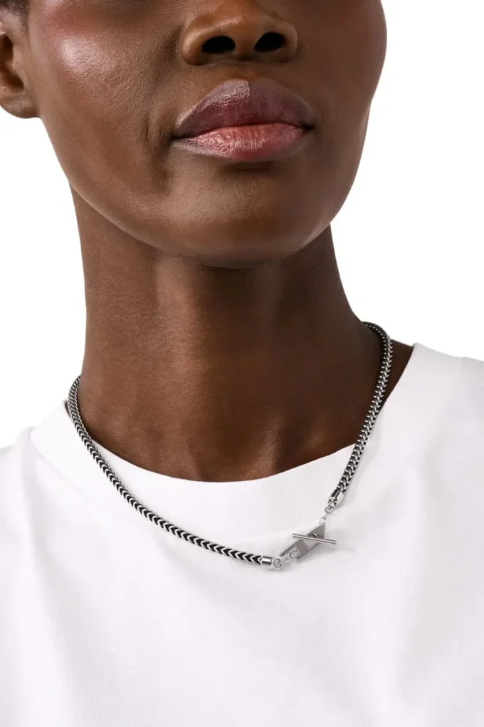 dx1552040 bijou Collier à chaîne en acier inoxydable
