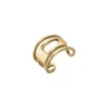 dx1569710 bijou Bague à bande en acier inoxydable doré