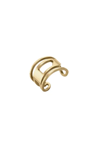 dx1569710 bijou Bague à bande en acier inoxydable doré