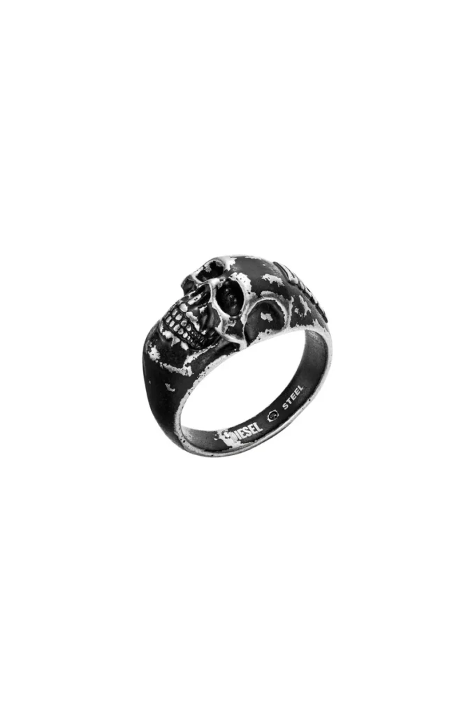 dx1579040 bijou Bague tête de mort en acier inoxydable