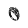 dx1579040 bijou Bague tête de mort en acier inoxydable
