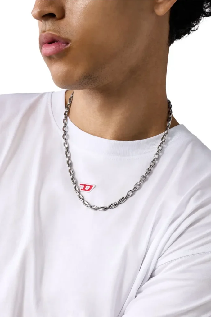dx1582040 bijou Collier chaîne en acier inoxydable