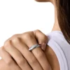 dx1584040 bijou Bague en acier inoxydable