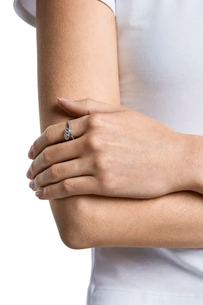 dx1603040 Bague à breloque en acier inoxydable
