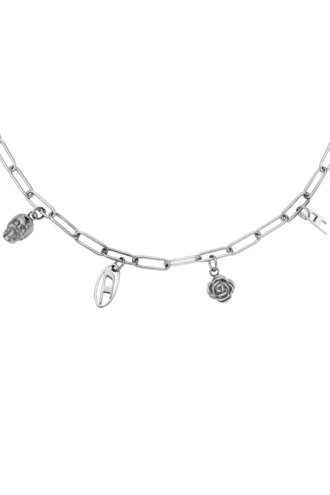 dx1605040 Collier à breloques en acier inoxydable