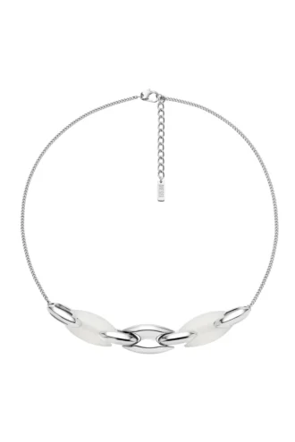 dx1616040 Collier chaîne Metamorph en acier inoxydable et silicone