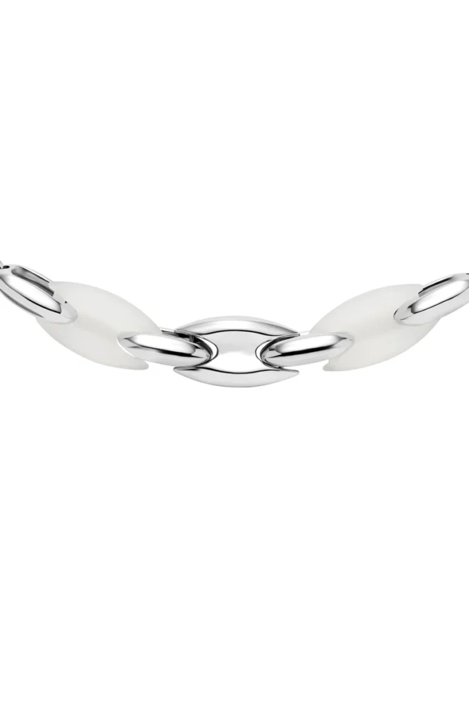 dx1616040 Collier chaîne Metamorph en acier inoxydable et silicone
