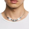 dx1616040 Collier chaîne Metamorph en acier inoxydable et silicone