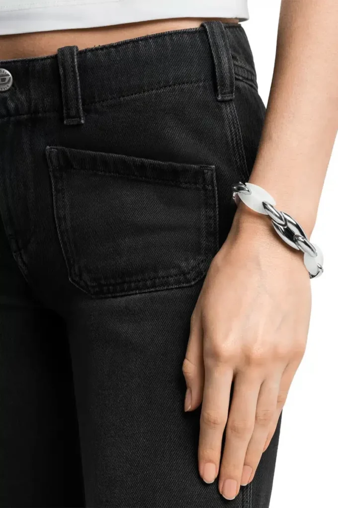 dx1617040 Bracelet chaîne Metamorph en acier inoxydable et silicone
