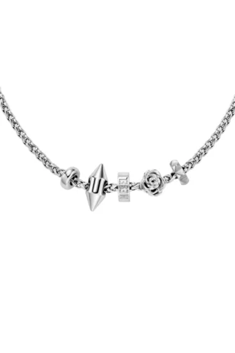 dx1623040 bijoux Collier à breloques en acier inoxydable