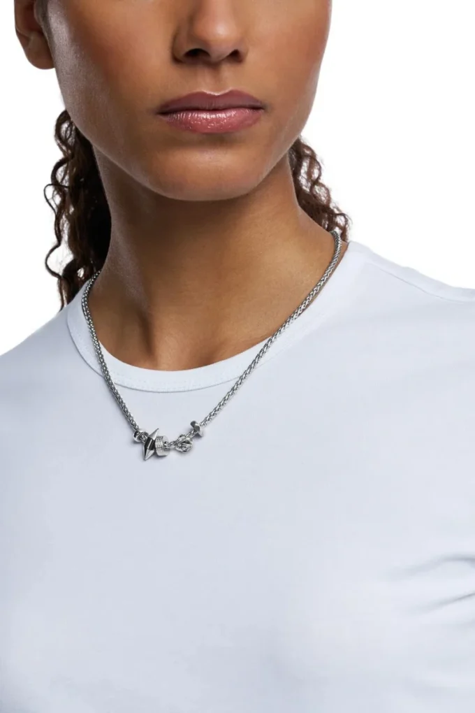 dx1623040 bijoux Collier à breloques en acier inoxydable