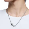 dx1623040 bijoux Collier à breloques en acier inoxydable