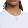 dx1625040 bijoux Collier pendentif en acier inoxydable avec logo D