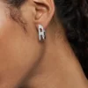 dx1628040 bijoux Boucles d&rsquo;oreilles créoles en acier inoxydable