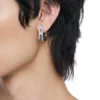 dx1628040 bijoux Boucles d&rsquo;oreilles créoles en acier inoxydable