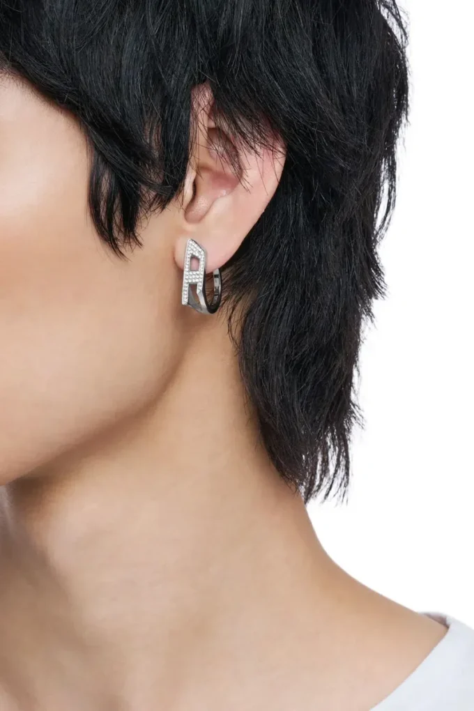 dx1628040 bijoux Boucles d&rsquo;oreilles créoles en acier inoxydable