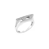 dx1629040 bijoux Bague chevalière en acier inoxydable