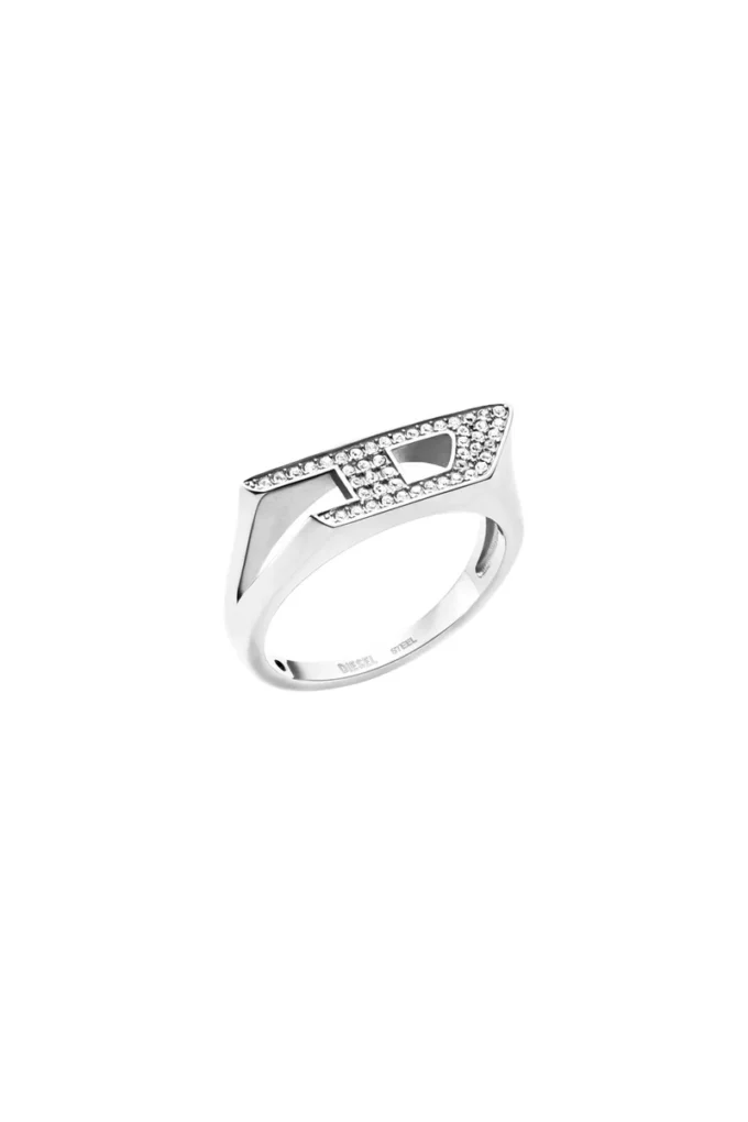 dx1629040 bijoux Bague chevalière en acier inoxydable